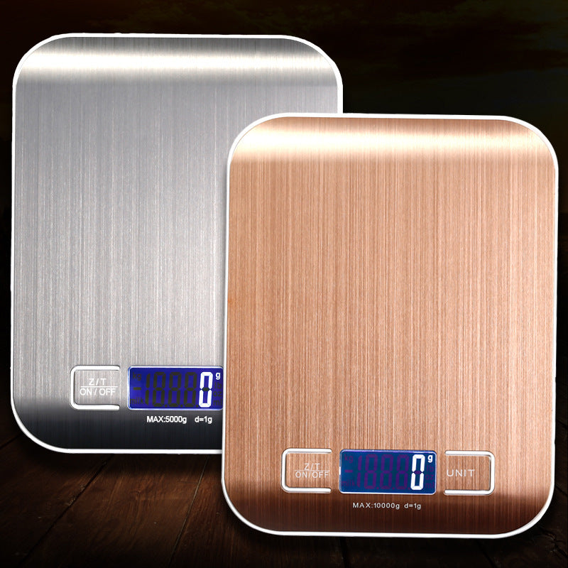 Sleek Stainless LCD Food Scale for Everyday Cooking