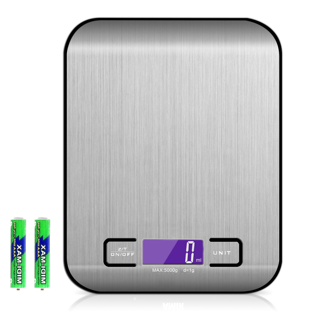Sleek Stainless LCD Food Scale for Everyday Cooking