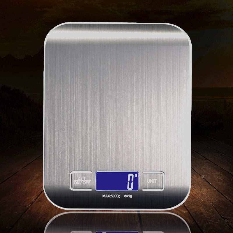 Sleek Stainless LCD Food Scale for Everyday Cooking