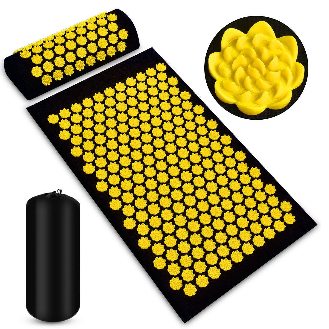 Stretch, Relax, Recharge: Acupressure Mat + Pillow