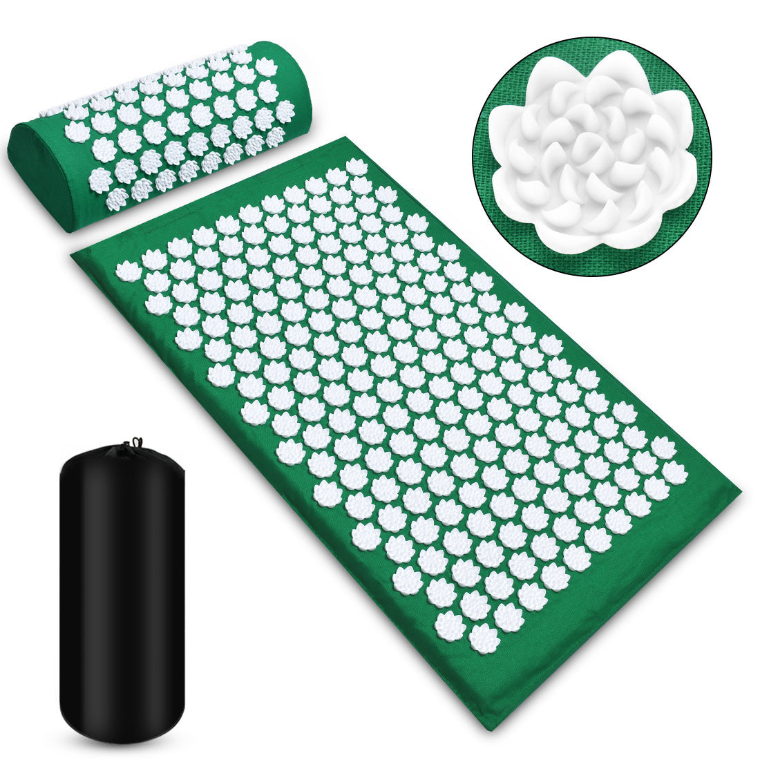 Stretch, Relax, Recharge: Acupressure Mat + Pillow