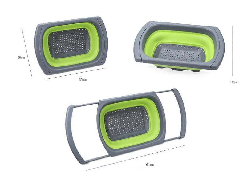 Collapsible Colander: Rinse, Drain, Store with Ease