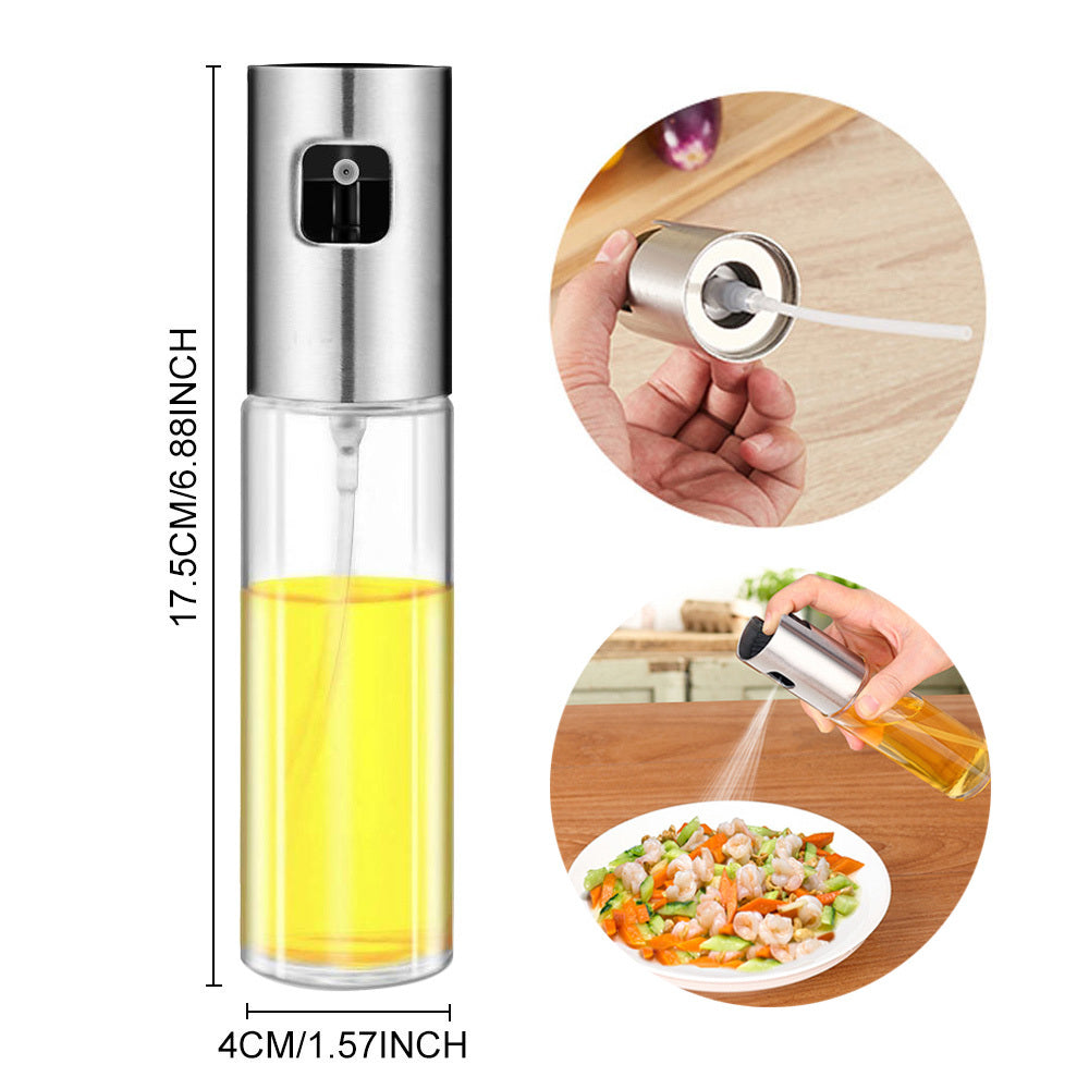 Cook Lighter with Glass Oil & Vinegar Mister