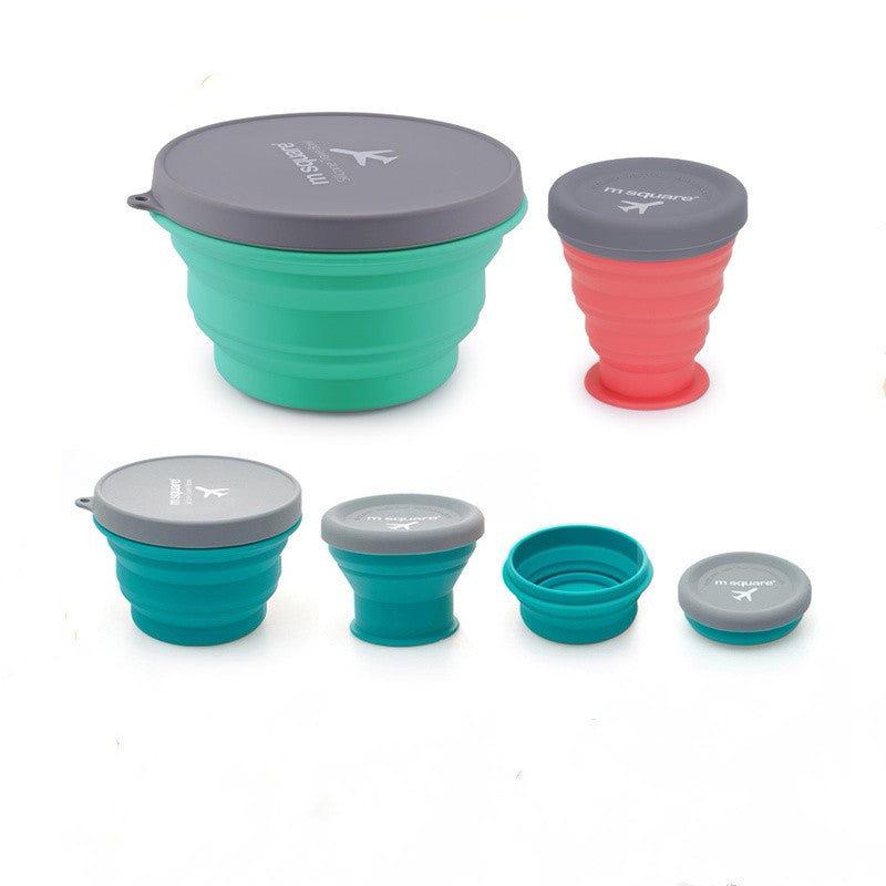 Easy Meals On-the-Go: Foldable Silicone Bowl