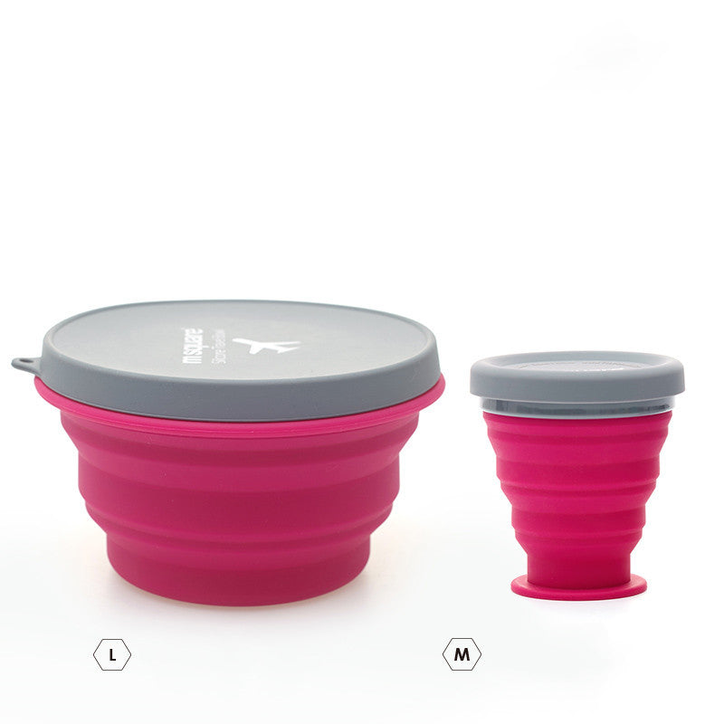 Easy Meals On-the-Go: Foldable Silicone Bowl