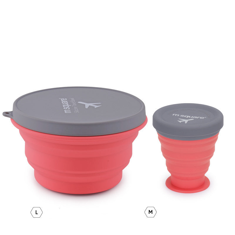 Easy Meals On-the-Go: Foldable Silicone Bowl