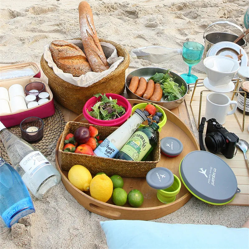 Easy Meals On-the-Go: Foldable Silicone Bowl