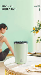 Press, Swirl, Enjoy: Self Stirring Cup