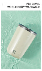 Press, Swirl, Enjoy: Self Stirring Cup