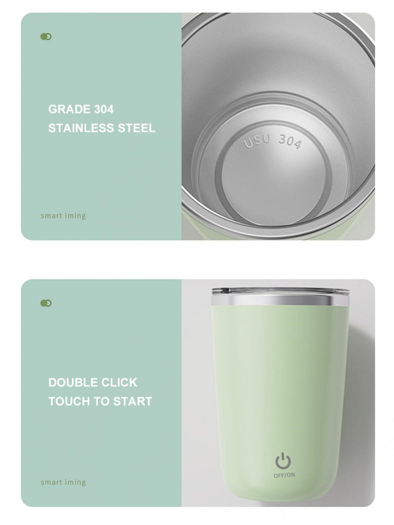 Press, Swirl, Enjoy: Self Stirring Cup