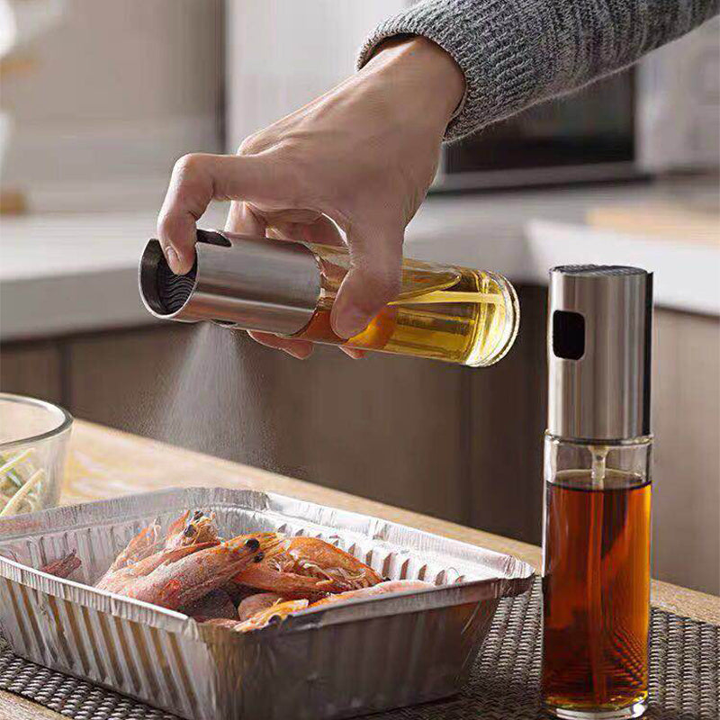 Cook Lighter with Glass Oil & Vinegar Mister