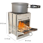 Fire, Fast: Compact Stainless Camping Wood Stove