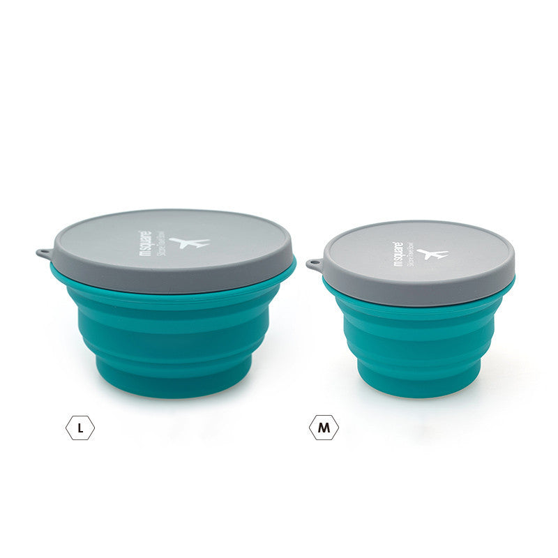 Easy Meals On-the-Go: Foldable Silicone Bowl