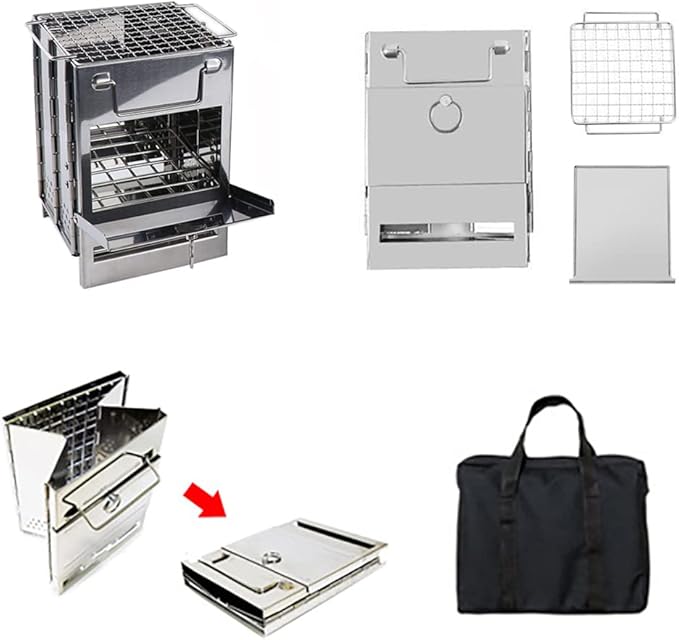 Fire, Fast: Compact Stainless Camping Wood Stove