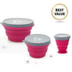 Easy Meals On-the-Go: Foldable Silicone Bowl