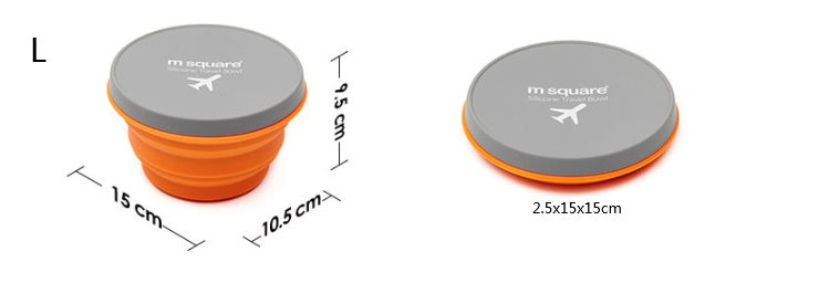 Easy Meals On-the-Go: Foldable Silicone Bowl