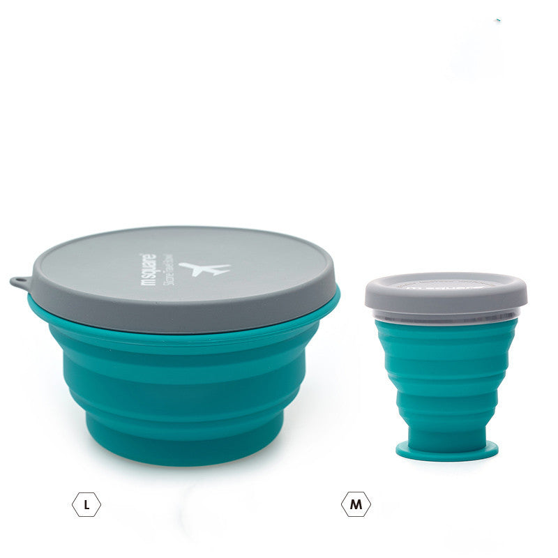 Easy Meals On-the-Go: Foldable Silicone Bowl