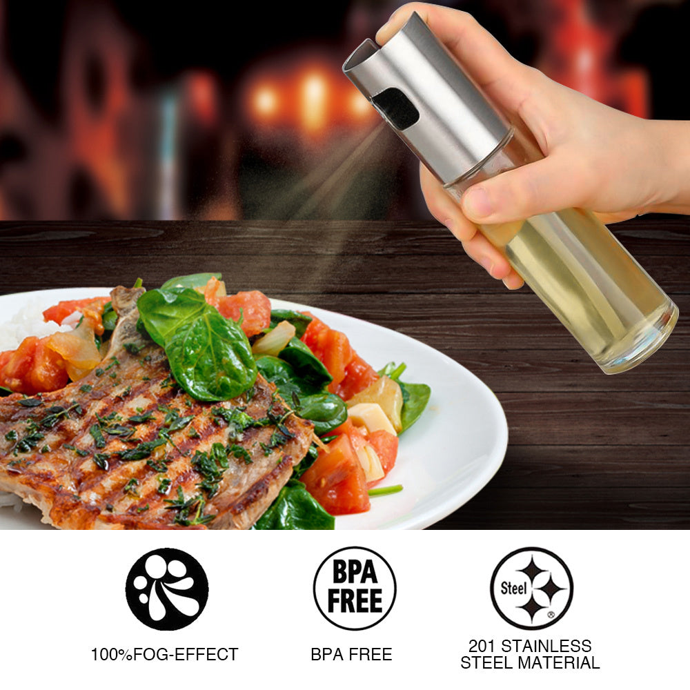 Cook Lighter with Glass Oil & Vinegar Mister