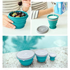 Easy Meals On-the-Go: Foldable Silicone Bowl