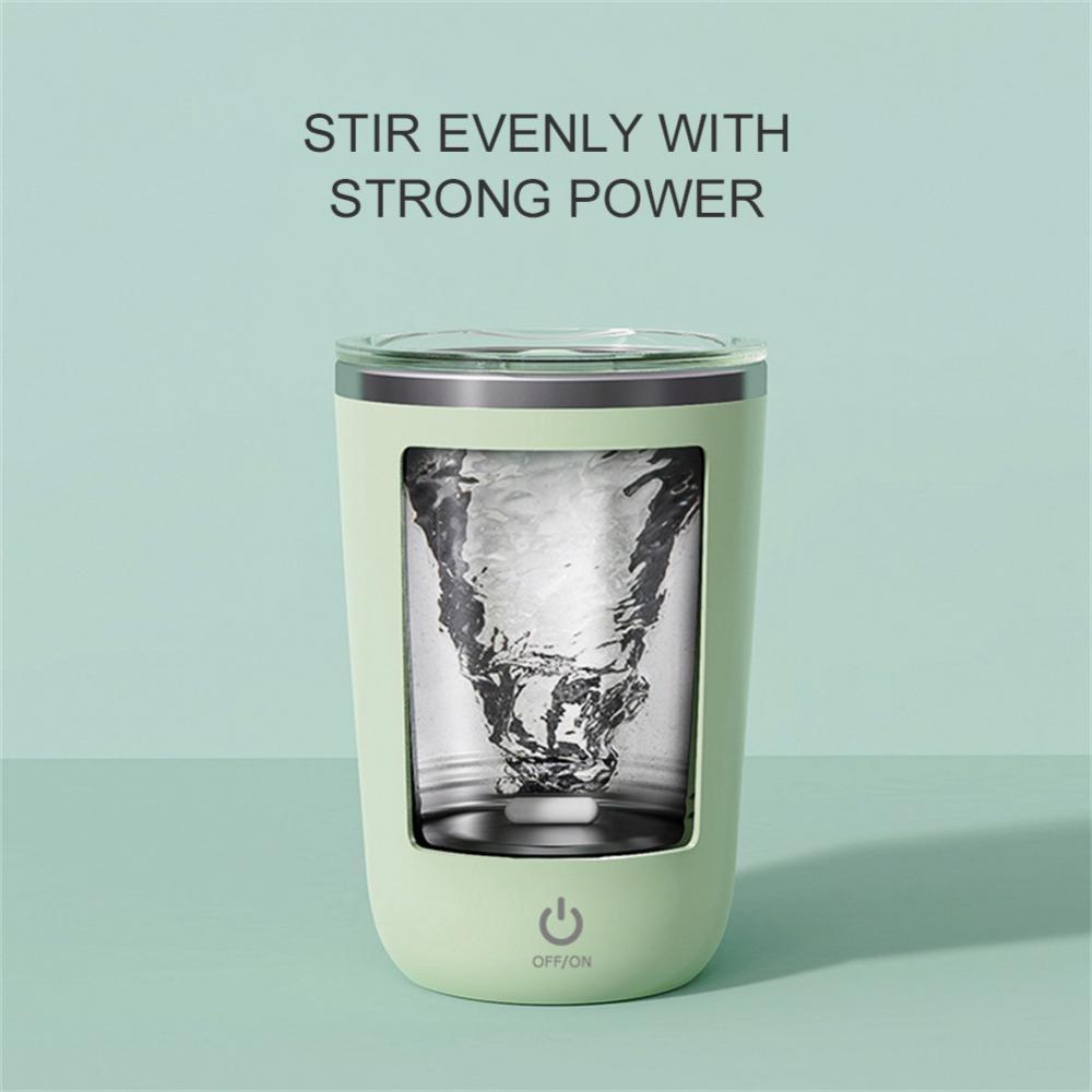 Press, Swirl, Enjoy: Self Stirring Cup