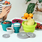 Easy Meals On-the-Go: Foldable Silicone Bowl
